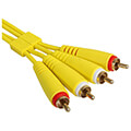udg gear u97001yl ultimate audio cable set rca rca yellow straight 15m extra photo 2