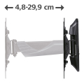 hama 118664 fullmotion tv wall bracket 1 stars 122 cm 48 1 arm black extra photo 1