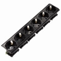 hama 47857 6 socket distribution panel pro s 60m 15m silver black extra photo 1