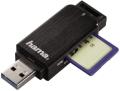 hama 123901 sd microsd card reader usb30 aluminium black extra photo 1