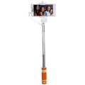 hama 139662 pocket selfie stick with integrated 35mm cable shutter release orange extra photo 2