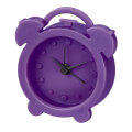 hama 123142 mini silicone alarm clock purple extra photo 1
