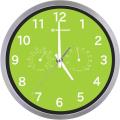 bresser mytime thermo hygro wall clock 25cm green extra photo 1