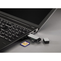 hama 123900 usb 30 card reader sd microsd silver extra photo 2