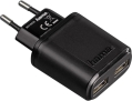 hama 119417 auto detect 2 port usb charging adapter 5v 24a black extra photo 1