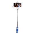 hama 139661 pocket selfie stick with integrated 35mm cable shutter release blue extra photo 1