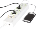 logilink pa0130 logismart outlet strip with 4x usb metering and switch extra photo 1