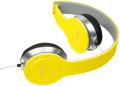 logilink hs0030 smile stereo high quality headset with microphone yellow extra photo 1