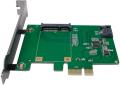 logilink pc0077 pci express card 1x msata ssd 1x sata hdd slot extra photo 1