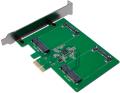 logilink pc0078 pci express card 2x msata ssd slot extra photo 1