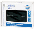 logilink ua0040b 25 ide hdd enclosure aluminium usb 20 black extra photo 1