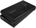 logilink ua0066 35 ide hdd enclosure usb 20 aluminium black extra photo 1