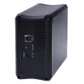 logilink ua0154a 2 bay raid enclosure for 2x 35 sata hdd usb 30 aluminium black extra photo 1