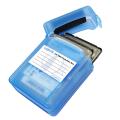logilink ua0132 hard cover protection box for 2x 25 hdd blue extra photo 1