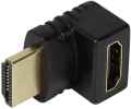 logilink ah0007 hdmi adapter 90 angeled 19 pin male to 19 pin female gold plated extra photo 1