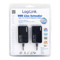 logilink ua0021d usb line extender over cat5 5e 6 network cable up to 60m extra photo 1