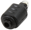 logilink ca1016 mini toslink adapter 1x toslink male 1x toslink 35 mm mini female black extra photo 1