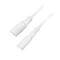 logilink cp132 power cord extension iec 60320 c8 c7 2m white extra photo 1