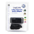 logilink pa0038 3 port car cigarette lighter splitter extra photo 1