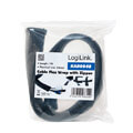 logilink kab0048 cable flexwrap with zipper 50mm 1m black extra photo 3