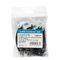 logilink kab0039 cable fastener set 10pcs 3 sizes black extra photo 2