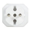 logilink lps218 power socket adapter with 2 euro sockets white extra photo 2