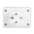 logilink lps219 power socket adapter with 3 euro sockets white extra photo 2