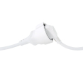 logilink lps101 power extension cord 90 angeled schuko plug to schuko jack 3m white extra photo 4