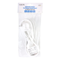 logilink lps101 power extension cord 90 angeled schuko plug to schuko jack 3m white extra photo 5