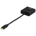 hama 135727 usb type c plug vga socket adapter full hd black extra photo 2