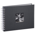 hama 02111 fine art spiral bound album 24x17cm 50 white pages grey extra photo 2