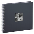 hama 02112 fine art spiral bound album 28x24cm 50 white pages grey extra photo 1