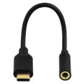 hama 135717 usb c adapter for 35mm audio jack black extra photo 1