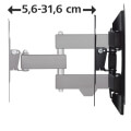 hama 118101 fullmotion tv wall bracket 19 48 2 arms black extra photo 3