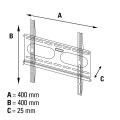 hama 84471 ultraslim fix tv wall bracket 32 56 white extra photo 1