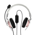 hama 139913 style pc headset usb white pink extra photo 1