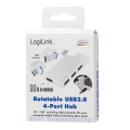 logilink ua0303 4 port rotatable usb 30 hub silver extra photo 6