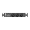 lanberg 1u 10a c14 3x schuko power distribution unit 2m black extra photo 1