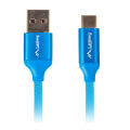 lanberg premium cable usb c 20 m am 5a 05m blue extra photo 1