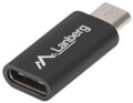 lanberg adapter usb type cf micro bm 20 black extra photo 1