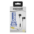 maxell eb share earphones with share adapter grey extra photo 1
