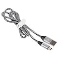 tracer usb 20 cable type c a male c male 1m black silver extra photo 1