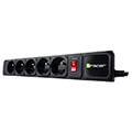 tracer surge protector 5 socket power guard 18m black extra photo 2