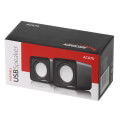 audiocore ac870b computer speakers 20 6w usb silver black extra photo 2