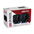 audiocore ac865b 6w computer speakers 20 usb blue black extra photo 2