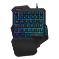 logilink id0181 illuminated one hand gaming keyboard black extra photo 1