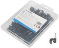 lanberg cable clips 7mm 100pcs black extra photo 1