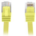 lanberg patchcord cat5e flat 15m yellow extra photo 1