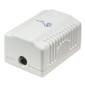 logilink np0073 outlet cat6a wall outlet surface box 1x rj45 stp white extra photo 2