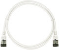 logilink cq9031s patch cable cat6a stp tpe slimline 1m white extra photo 1
